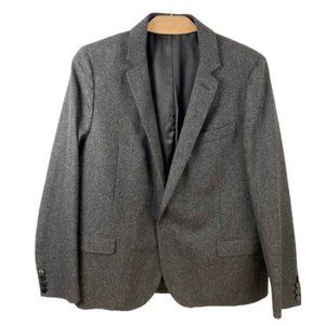 Lanvin Charcoal Grey Wool Single Breast Snap Butt… - image 1